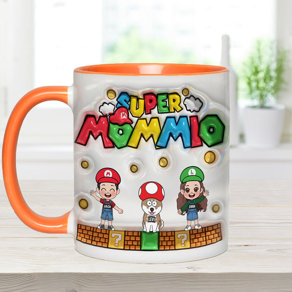 Super Mommy/ Daddy - Personalized Super Plumber Accent Mug