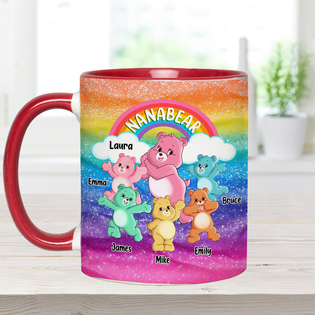 Grandmabear/Nanabear/Mamabear - Personalized Grandma Accent Mug