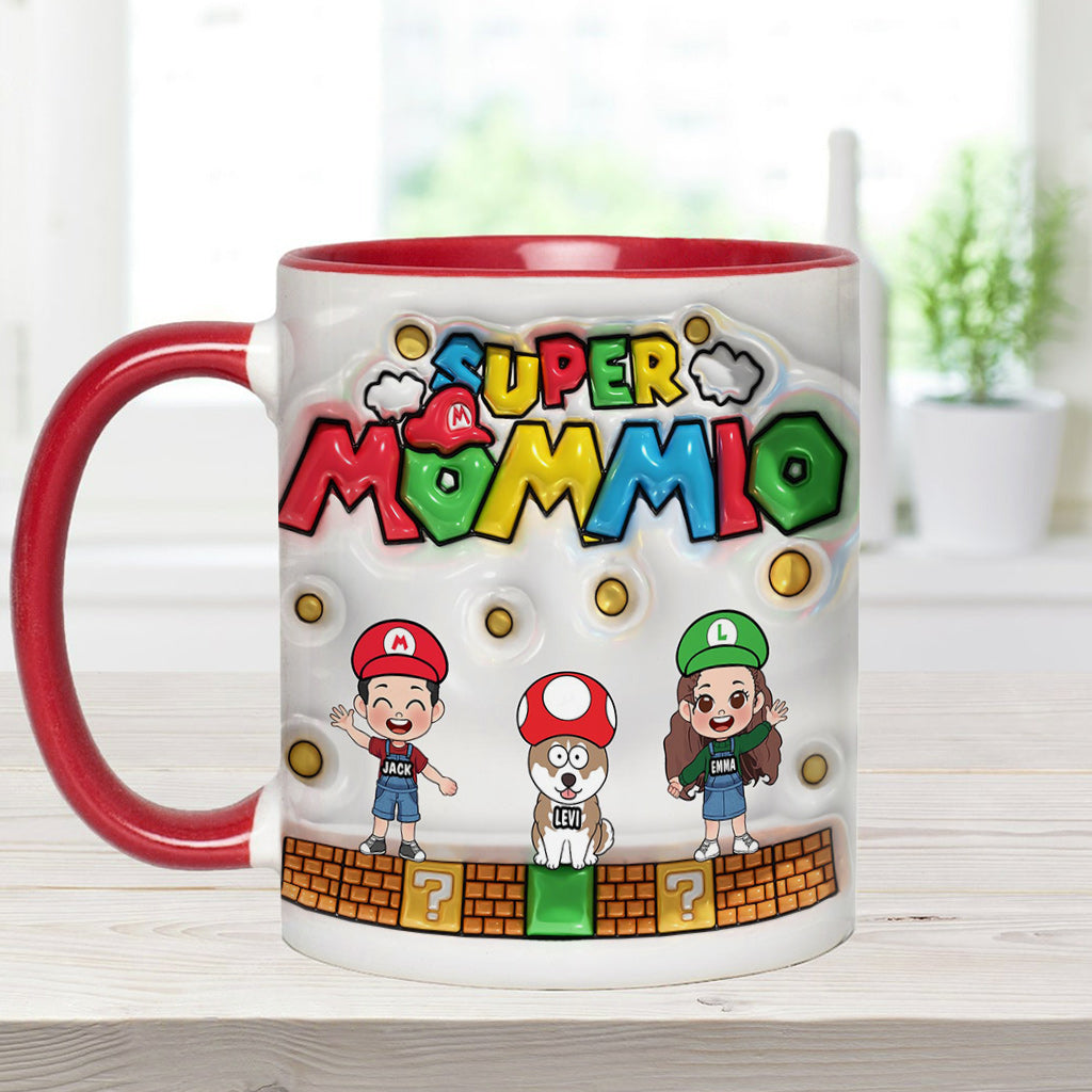 Super Mommy/ Daddy - Personalized Super Plumber Accent Mug