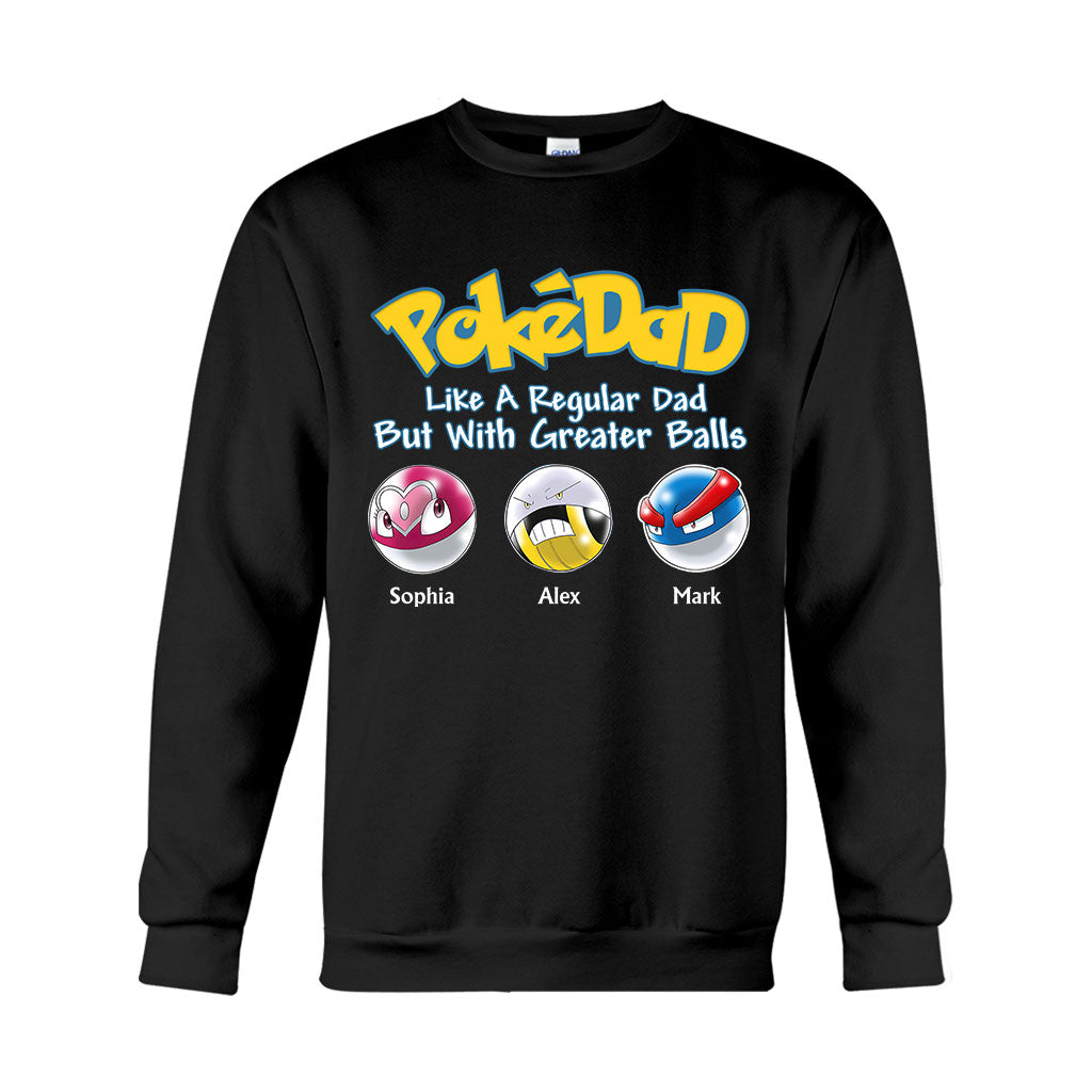 Pokedad - Personalized Monster Trainer T-shirt And Hoodie