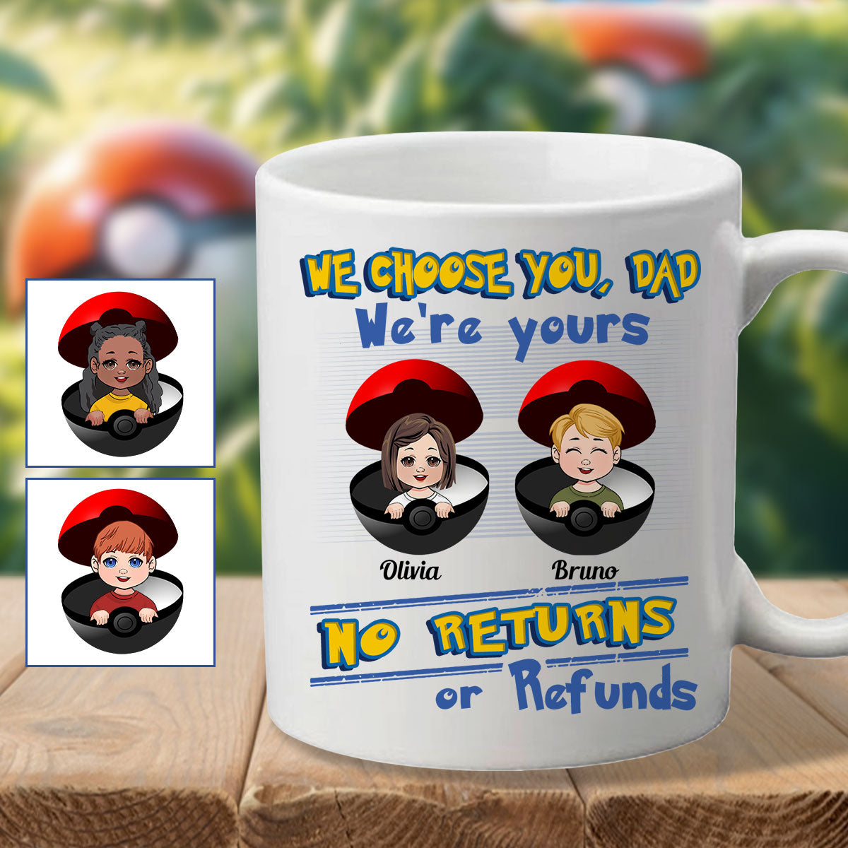 No Returns Or Refunds - Personalized Monster Trainer Mug