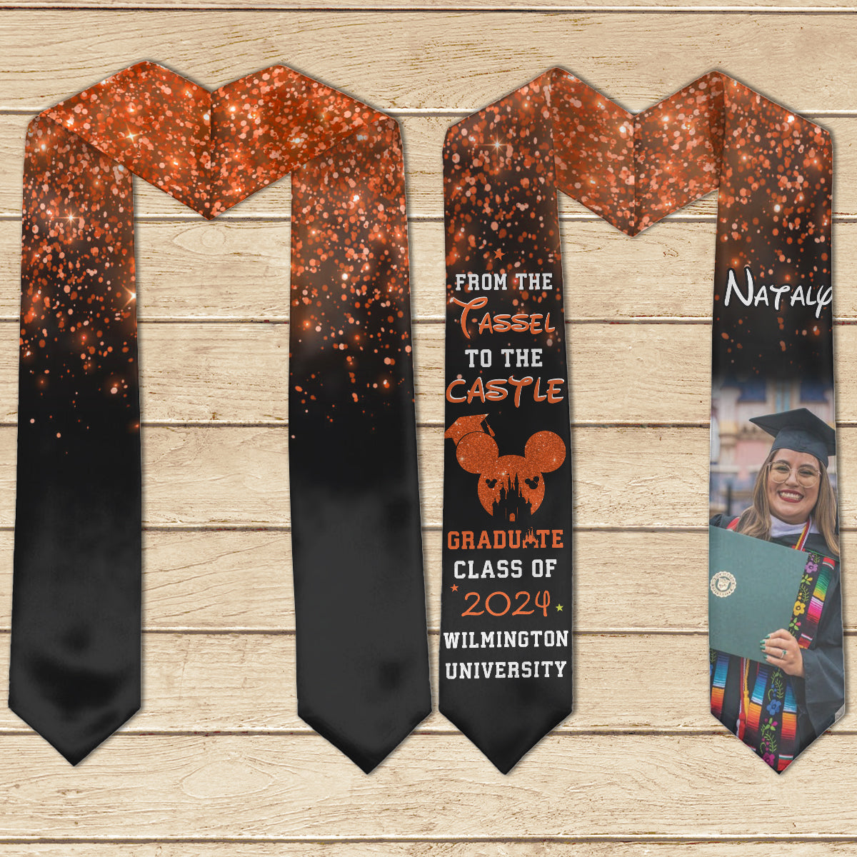 From The Tassel To The Castle - Personalized Graduation Graduation Stole