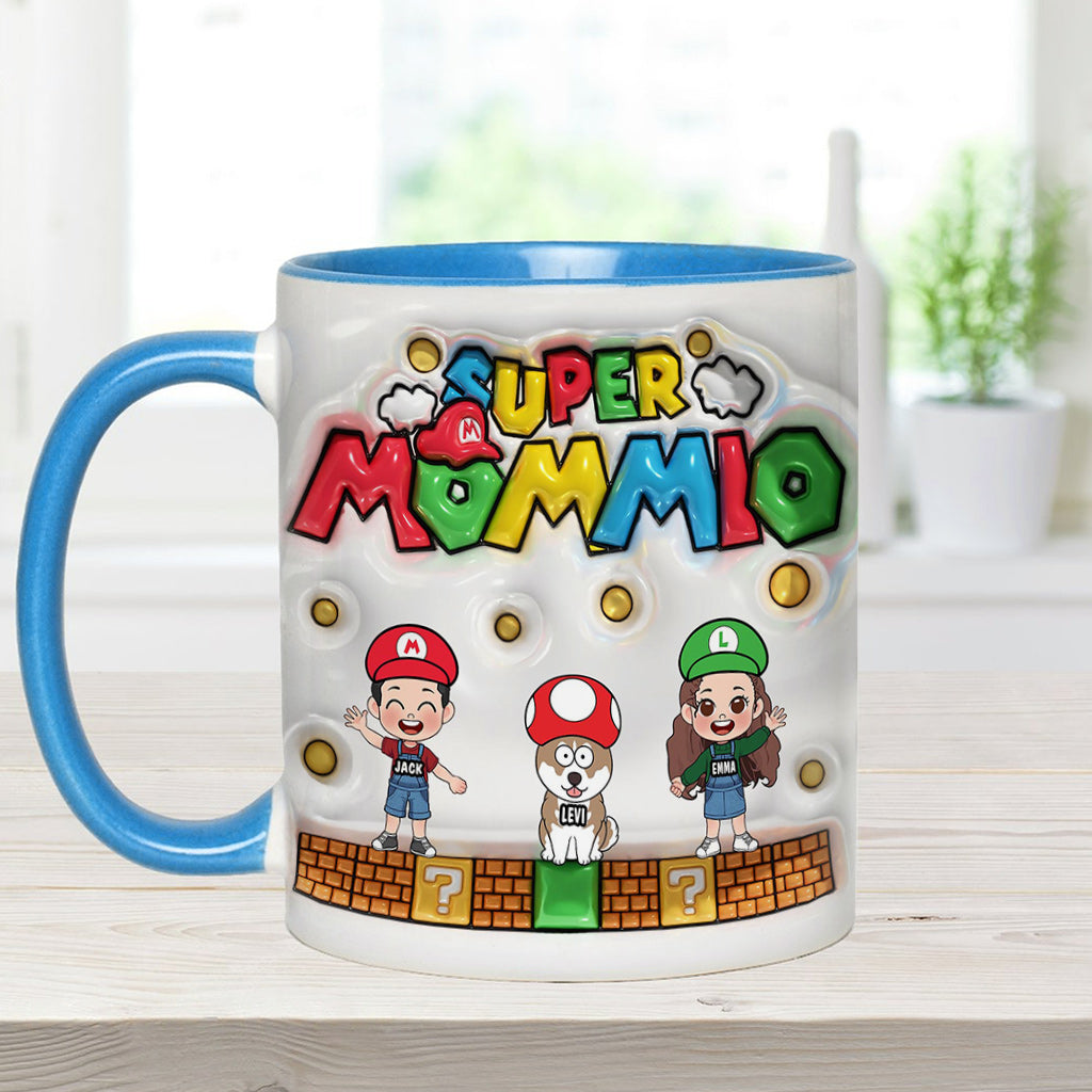 Super Mommy/ Daddy - Personalized Super Plumber Accent Mug