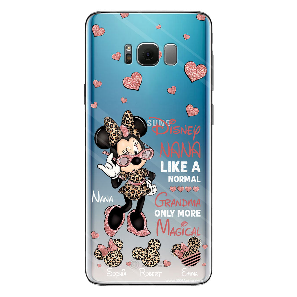 Like A Normal Grandma Only More Magical - Personalized Grandma Clear Phone Case