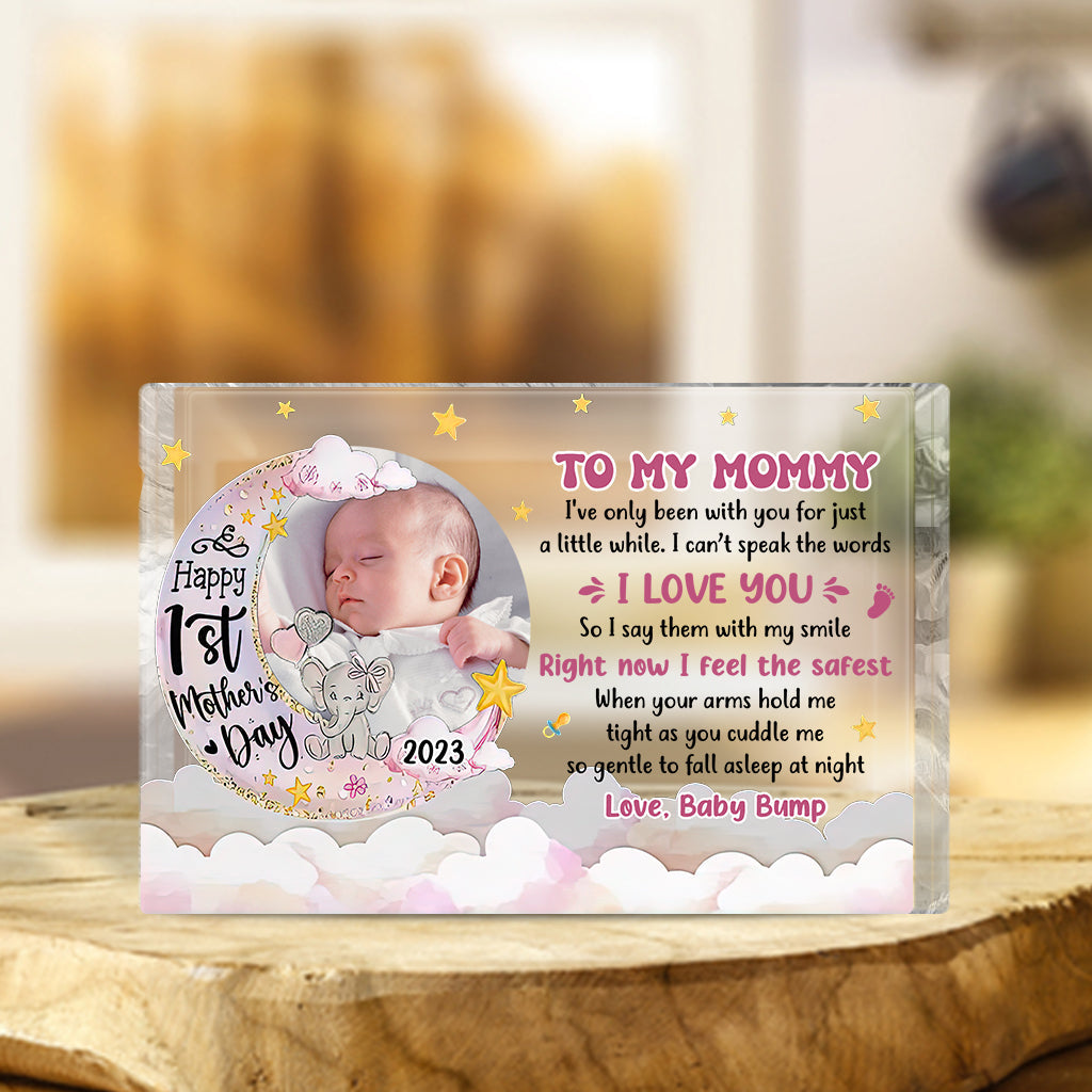 Happy 1st Mother's Day - Personalized Mother Custom Shaped Acrylic Plaque