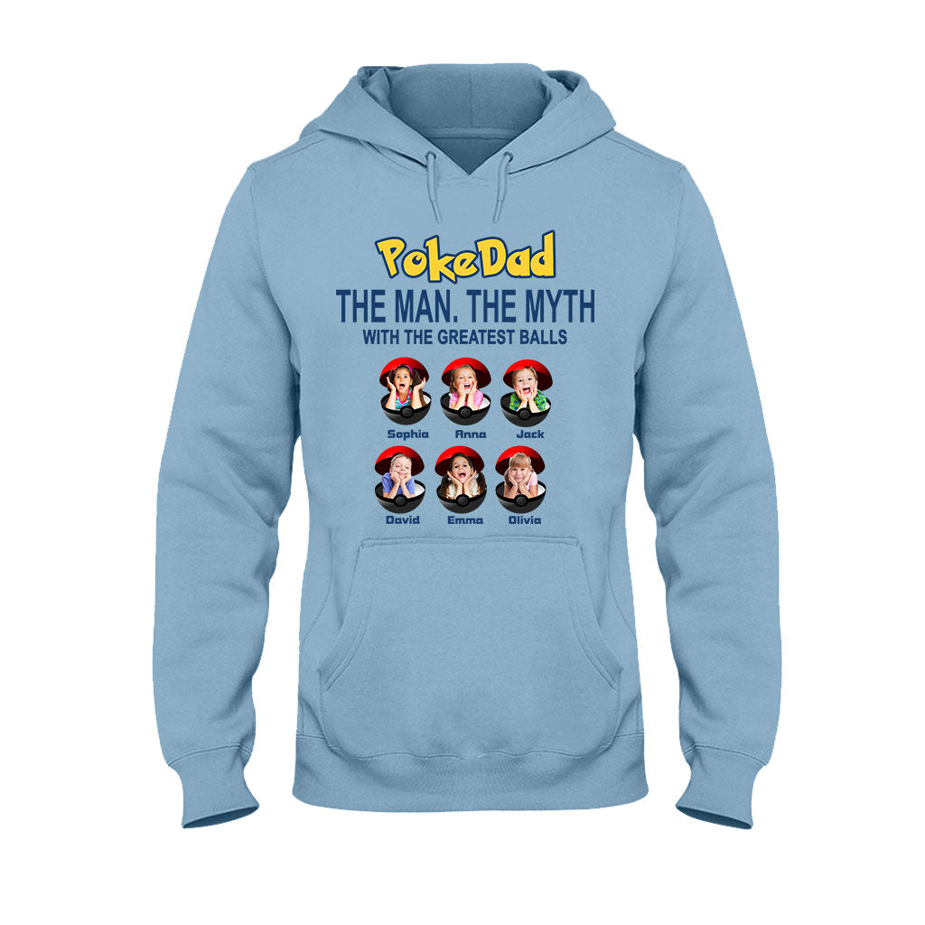 Pokedad The Man The Myth Any Title - Personalized Monster Trainer T-shirt And Hoodie