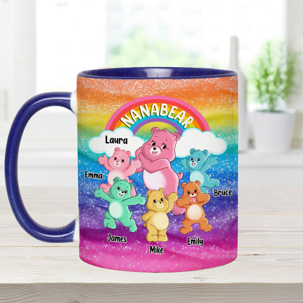 Grandmabear/Nanabear/Mamabear - Personalized Grandma Accent Mug