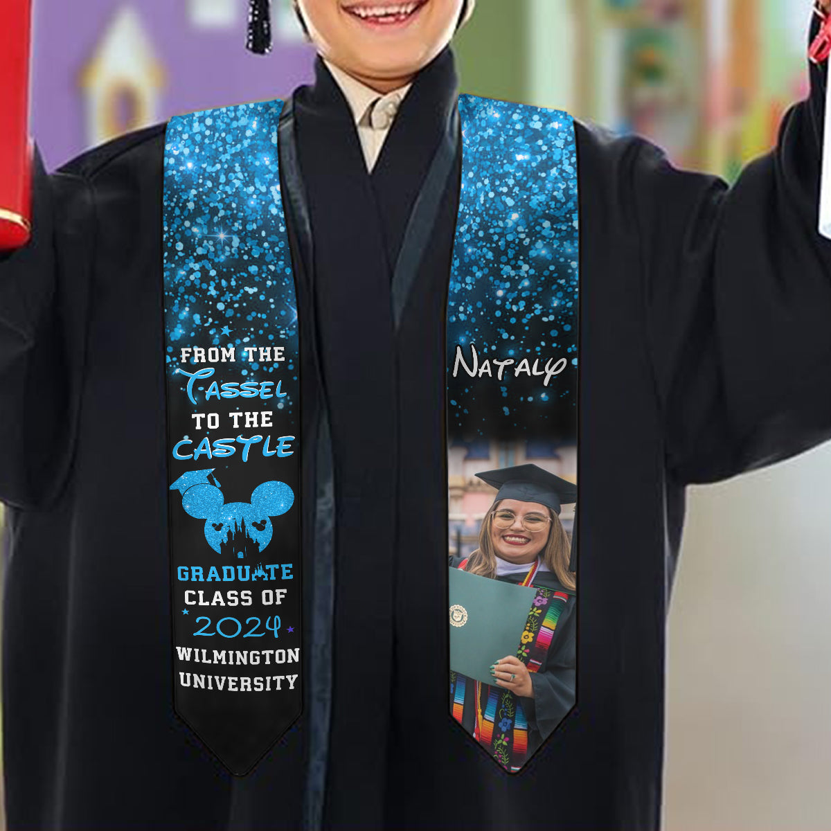 From The Tassel To The Castle - Personalized Graduation Graduation Stole