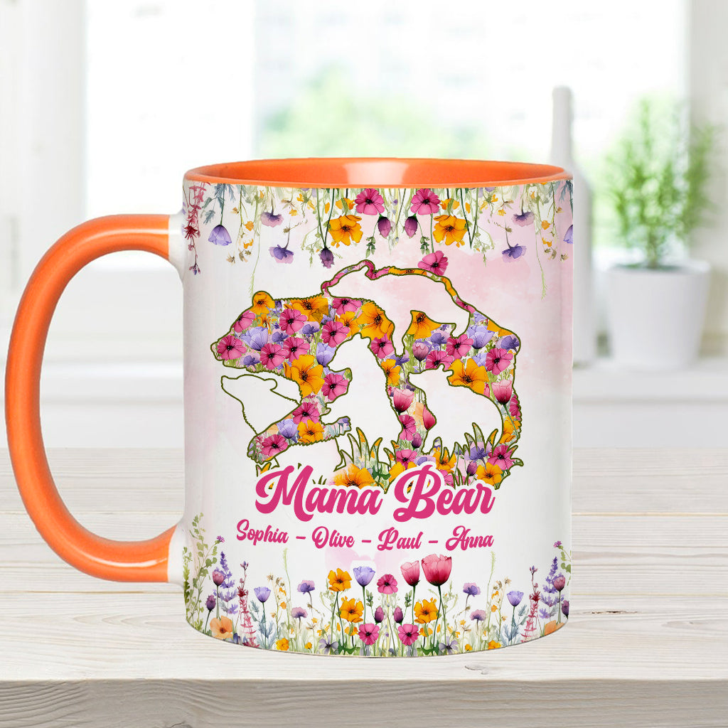 Mama Bear - Personalized Mother Accent Mug