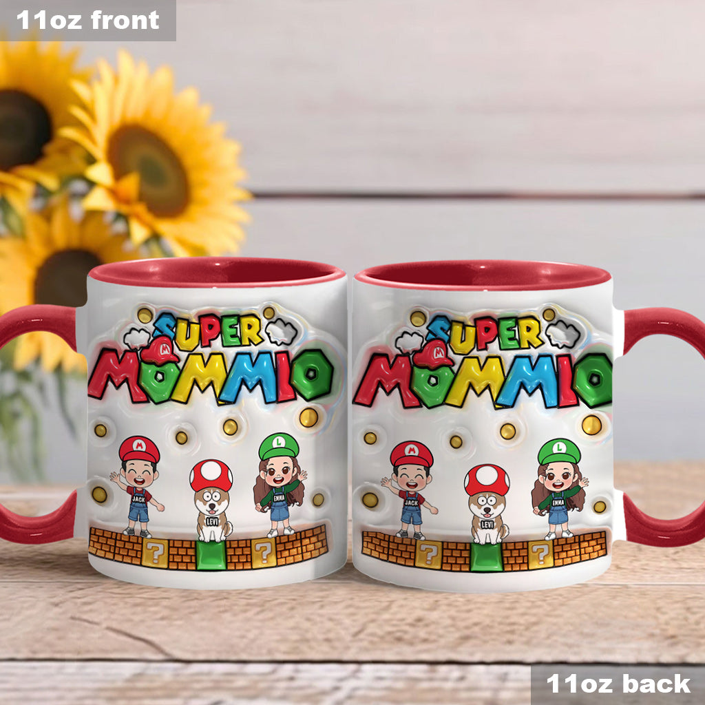 Super Mommy/ Daddy - Personalized Super Plumber Accent Mug