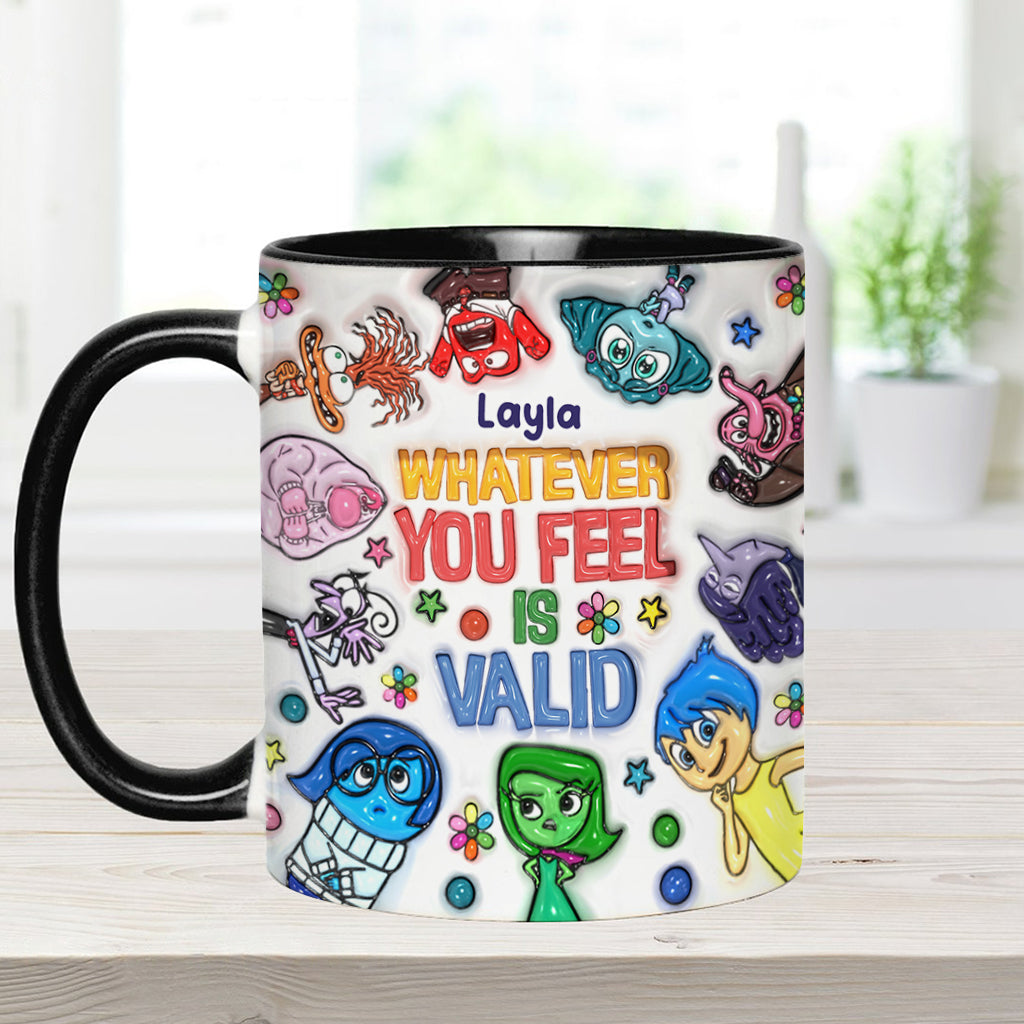 It's Ok To Feel All The Feels - Personalized Accent Mug