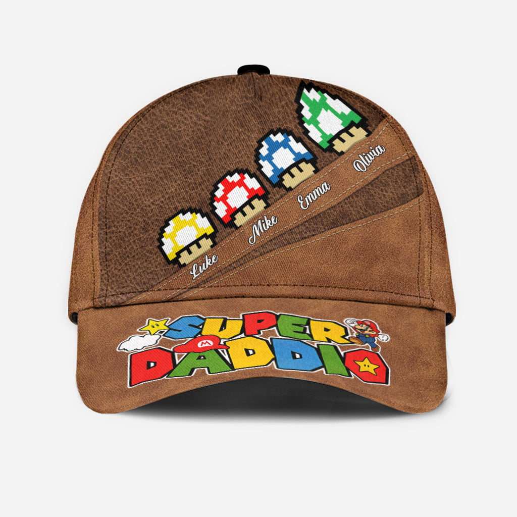 Super Daddio Baby Mushroom - Personalized Super Plumber Classic Cap