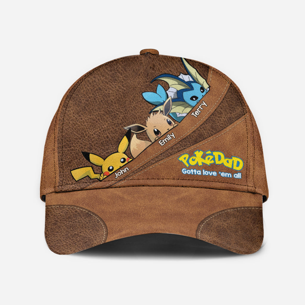 Pokedad Pokemom Gotta Love 'em All - Personalized Monster Trainer Classic Cap