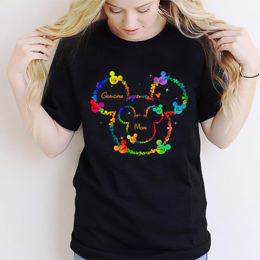 Mom Grandma Love - Personalized Mouse T-shirt And Hoodie