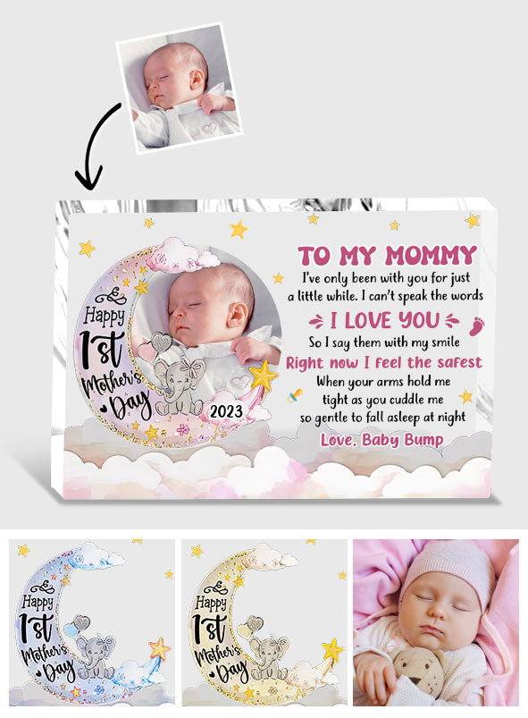 Happy 1st Mother's Day - Personalized Mother Custom Shaped Acrylic Plaque