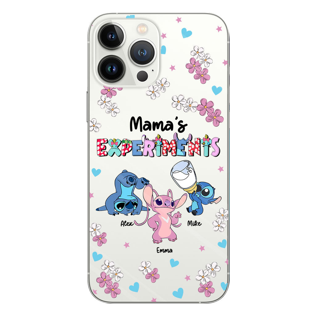 Mama's Experiments - Personalized Mother Clear Phone Case