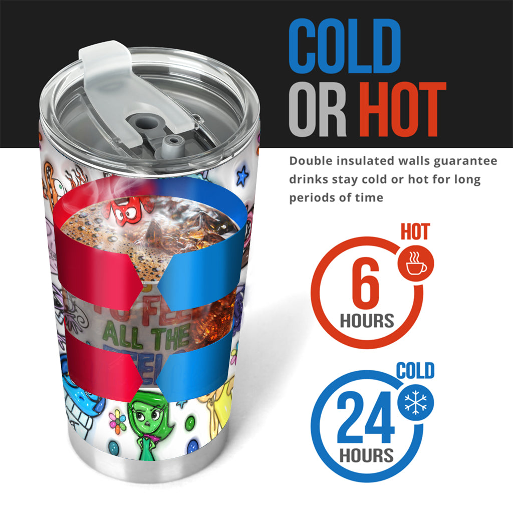 It's Ok To Feel All The Feels - Personalized Tumbler