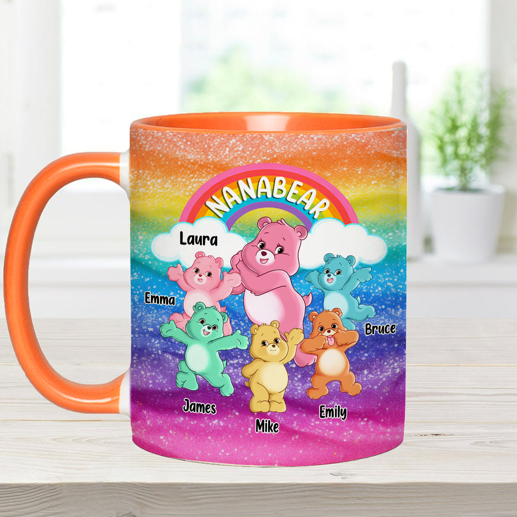 Grandmabear/Nanabear/Mamabear - Personalized Grandma Accent Mug