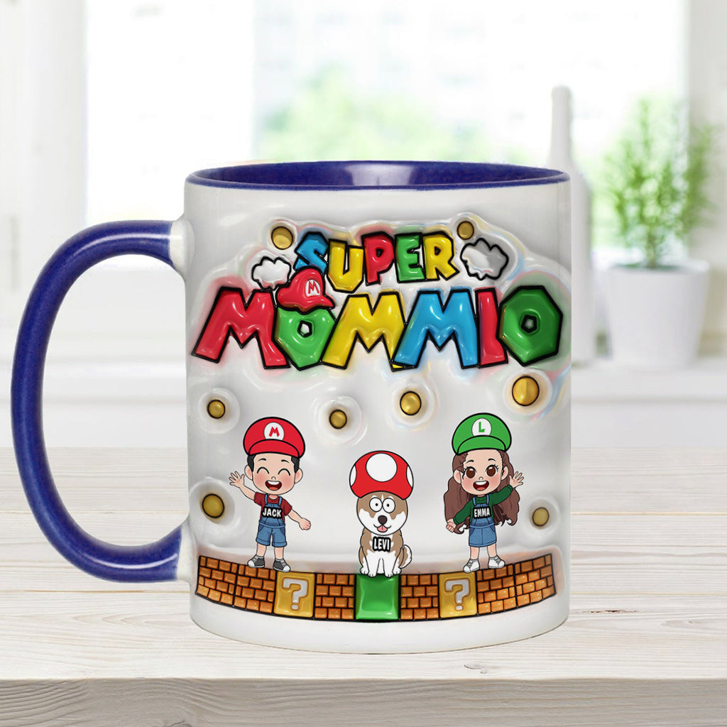 Super Mommy/ Daddy - Personalized Super Plumber Accent Mug