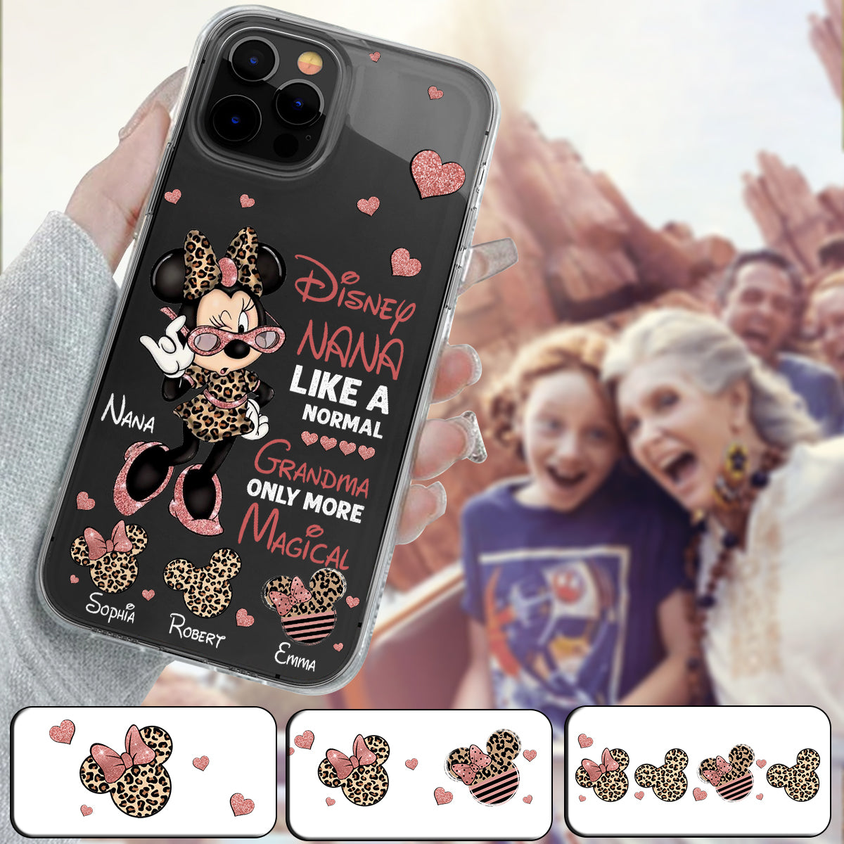 Like A Normal Grandma Only More Magical - Personalized Grandma Clear Phone Case