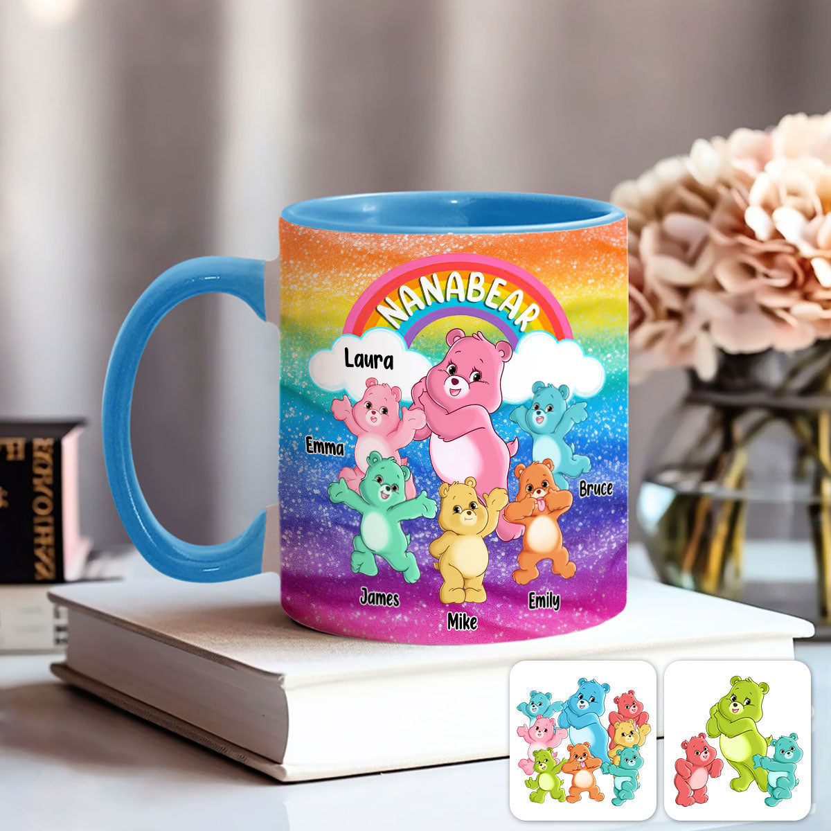 Grandmabear/Nanabear/Mamabear - Personalized Grandma Accent Mug