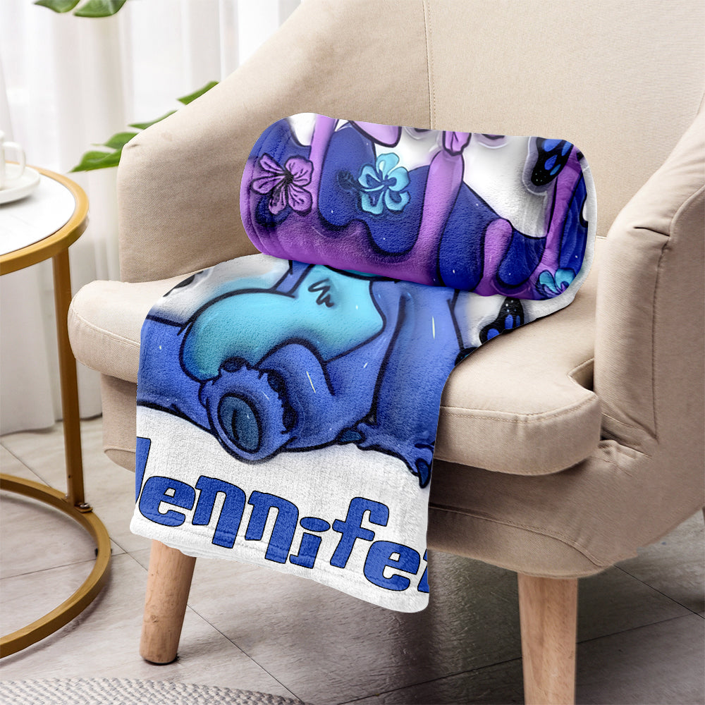 Purple Ohana - Personalized Ohana Blanket