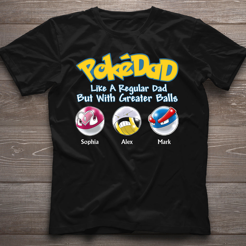 Pokedad - Personalized Monster Trainer T-shirt And Hoodie