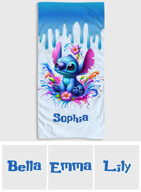 Blue Ohana - Personalized Ohana Beach Towel
