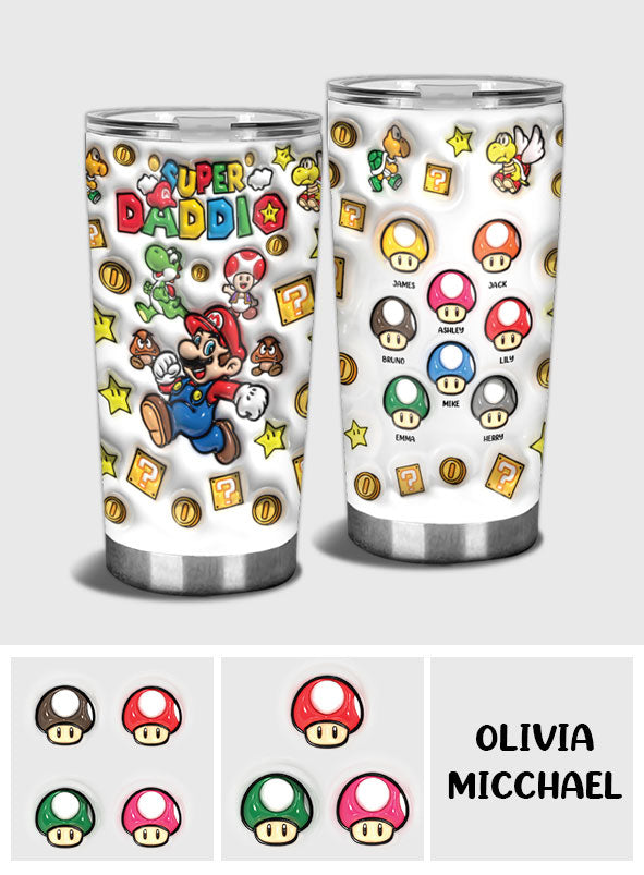 Super Daddio - Personalized Super Plumber Tumbler