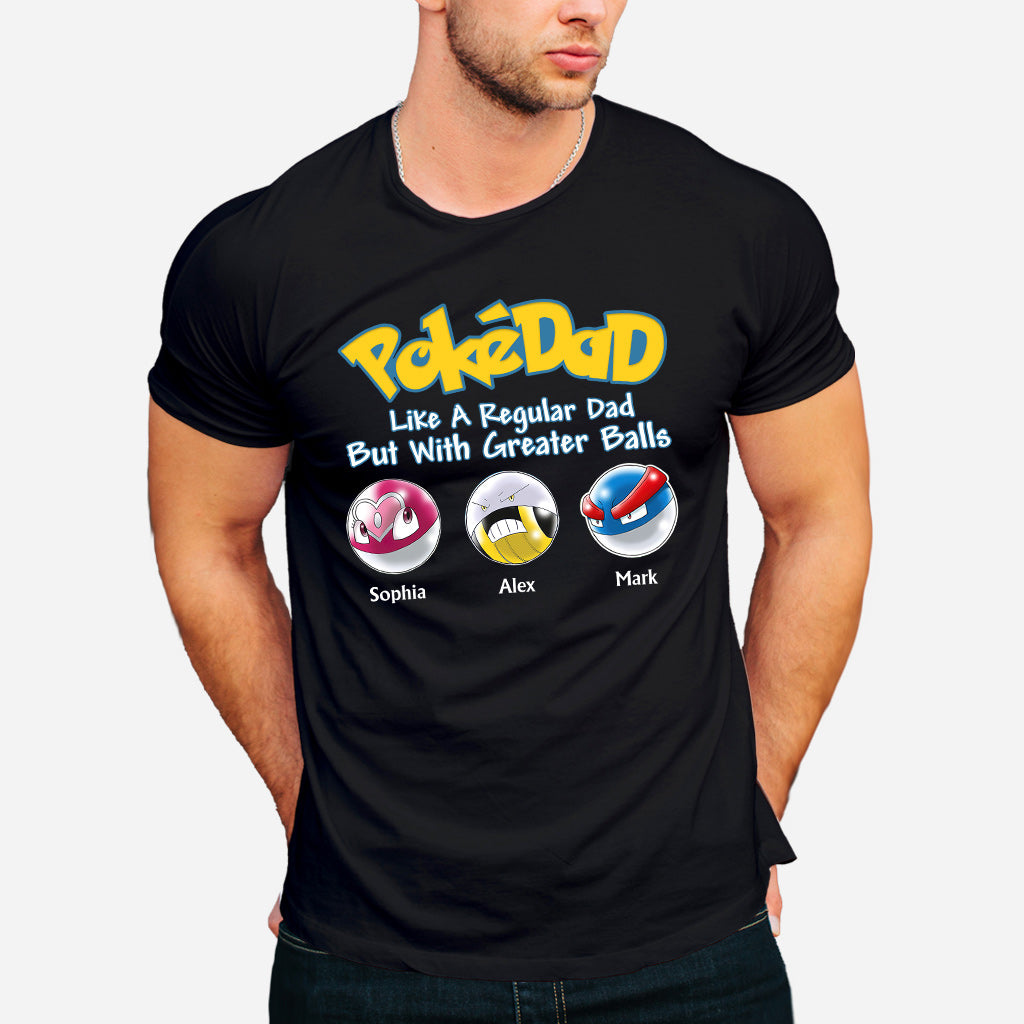 Pokedad - Personalized Monster Trainer T-shirt And Hoodie