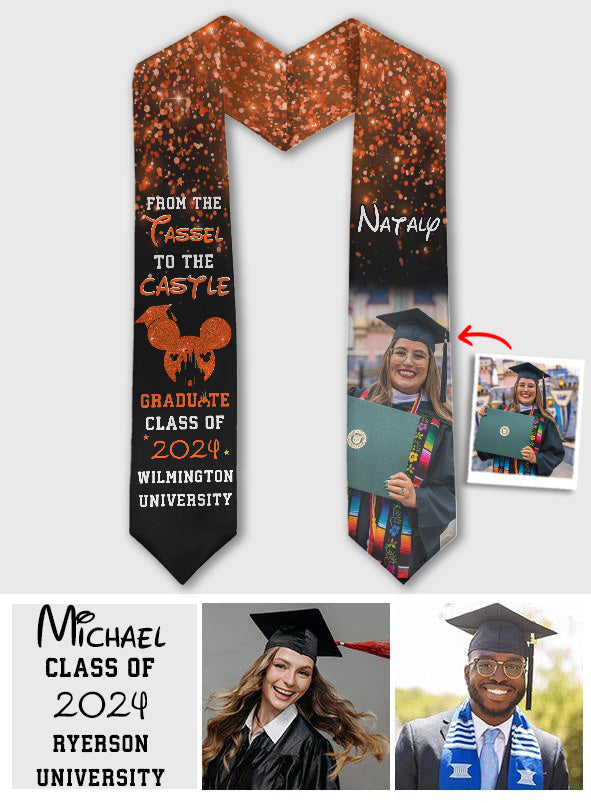 From The Tassel To The Castle - Personalized Graduation Graduation Stole