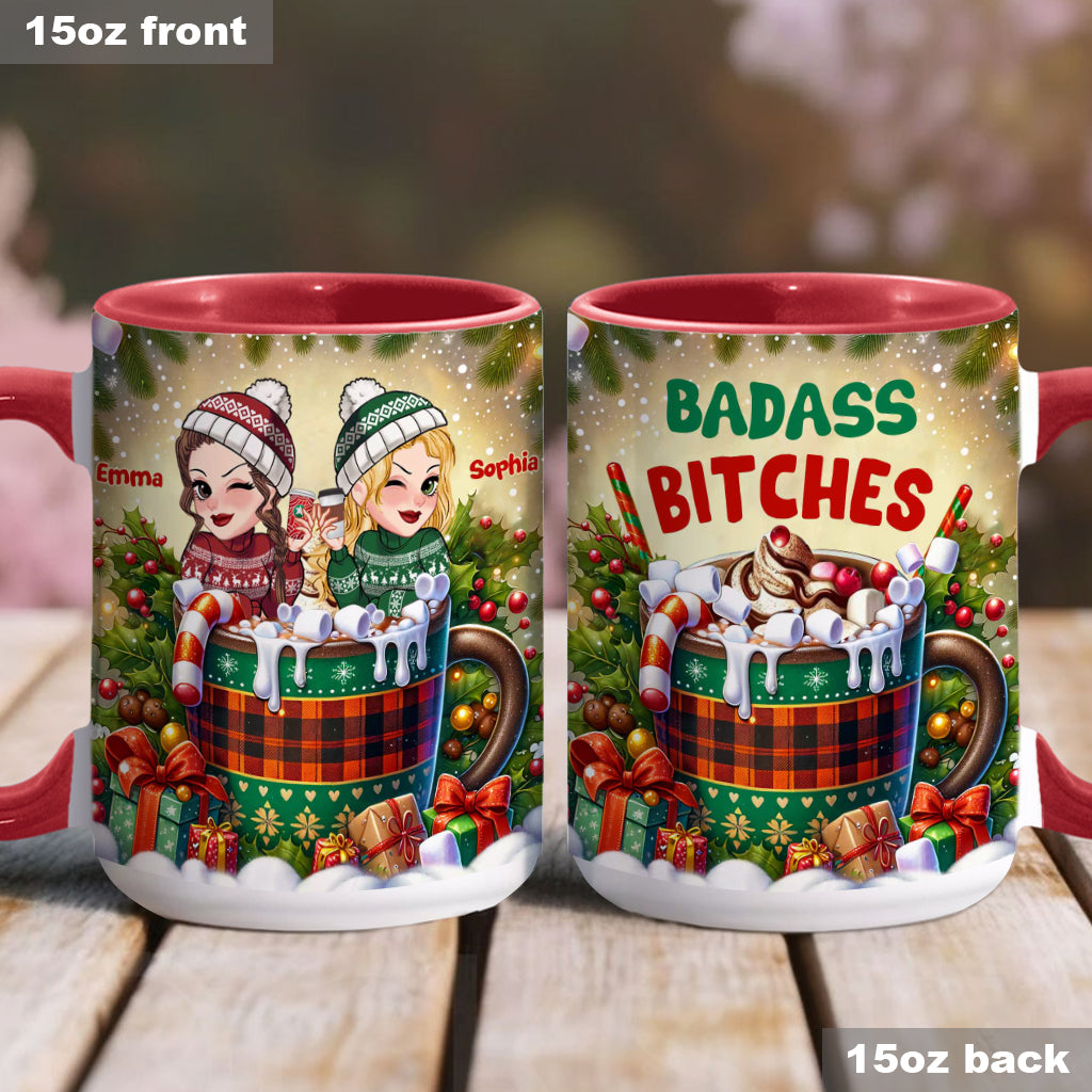 Badass Bitches - Personalized Bestie Accent Mug