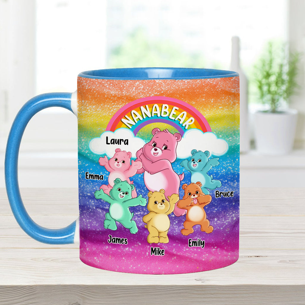 Grandmabear/Nanabear/Mamabear - Personalized Grandma Accent Mug