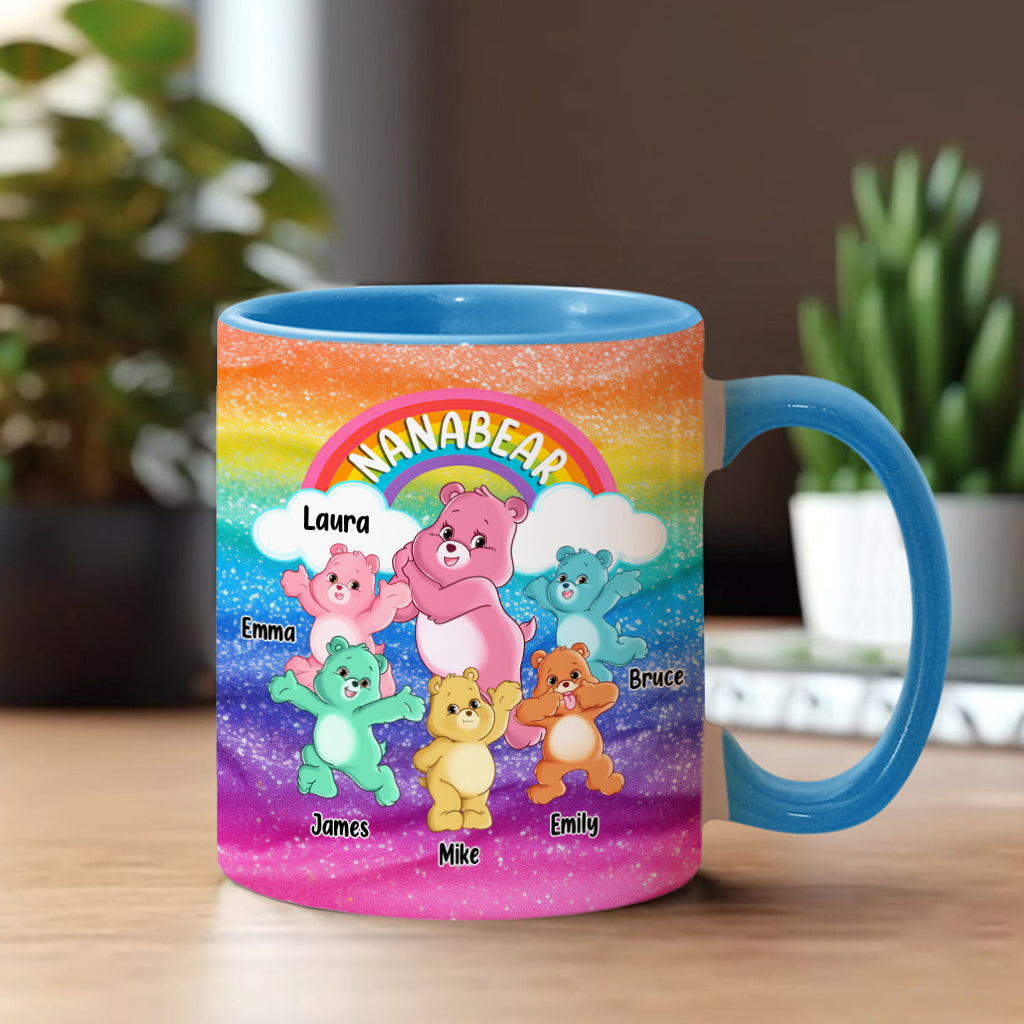 Grandmabear/Nanabear/Mamabear - Personalized Grandma Accent Mug