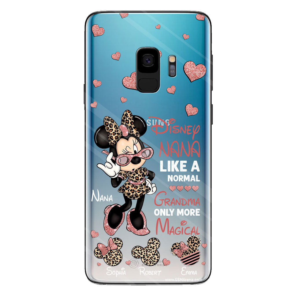 Like A Normal Grandma Only More Magical - Personalized Grandma Clear Phone Case