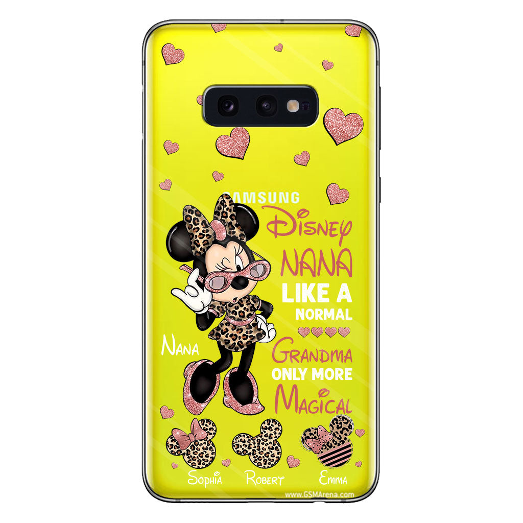 Like A Normal Grandma Only More Magical - Personalized Grandma Clear Phone Case