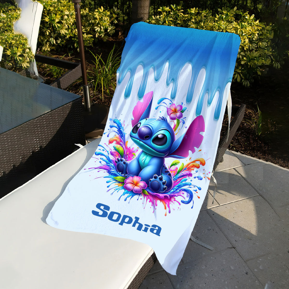 Blue Ohana - Personalized Ohana Beach Towel