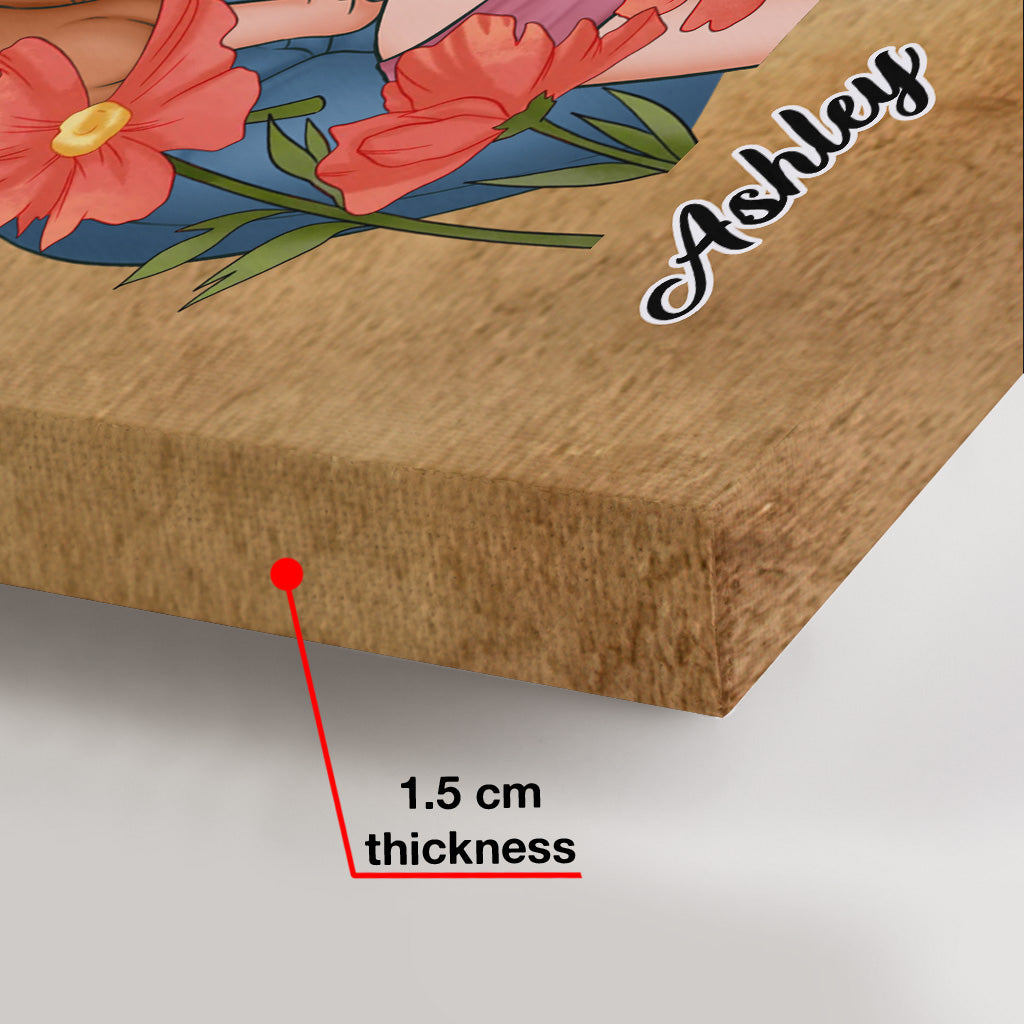 Like Mother Like Daughters Family Portrait - Personalized Mother Canvas And Poster