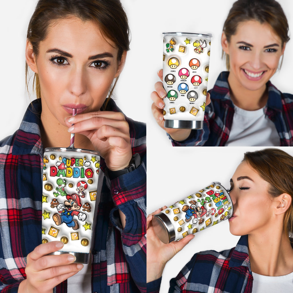 Super Daddio - Personalized Super Plumber Tumbler