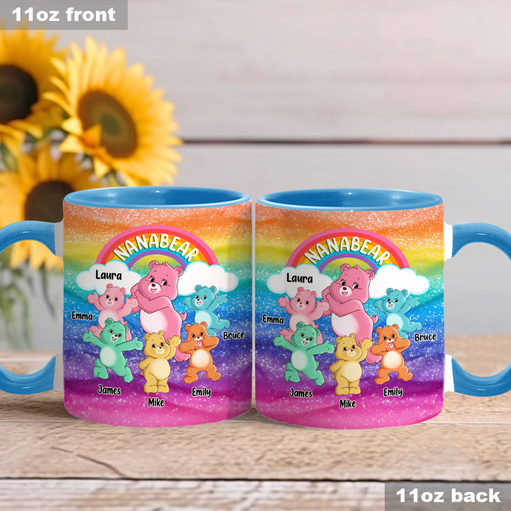 Grandmabear/Nanabear/Mamabear - Personalized Grandma Accent Mug