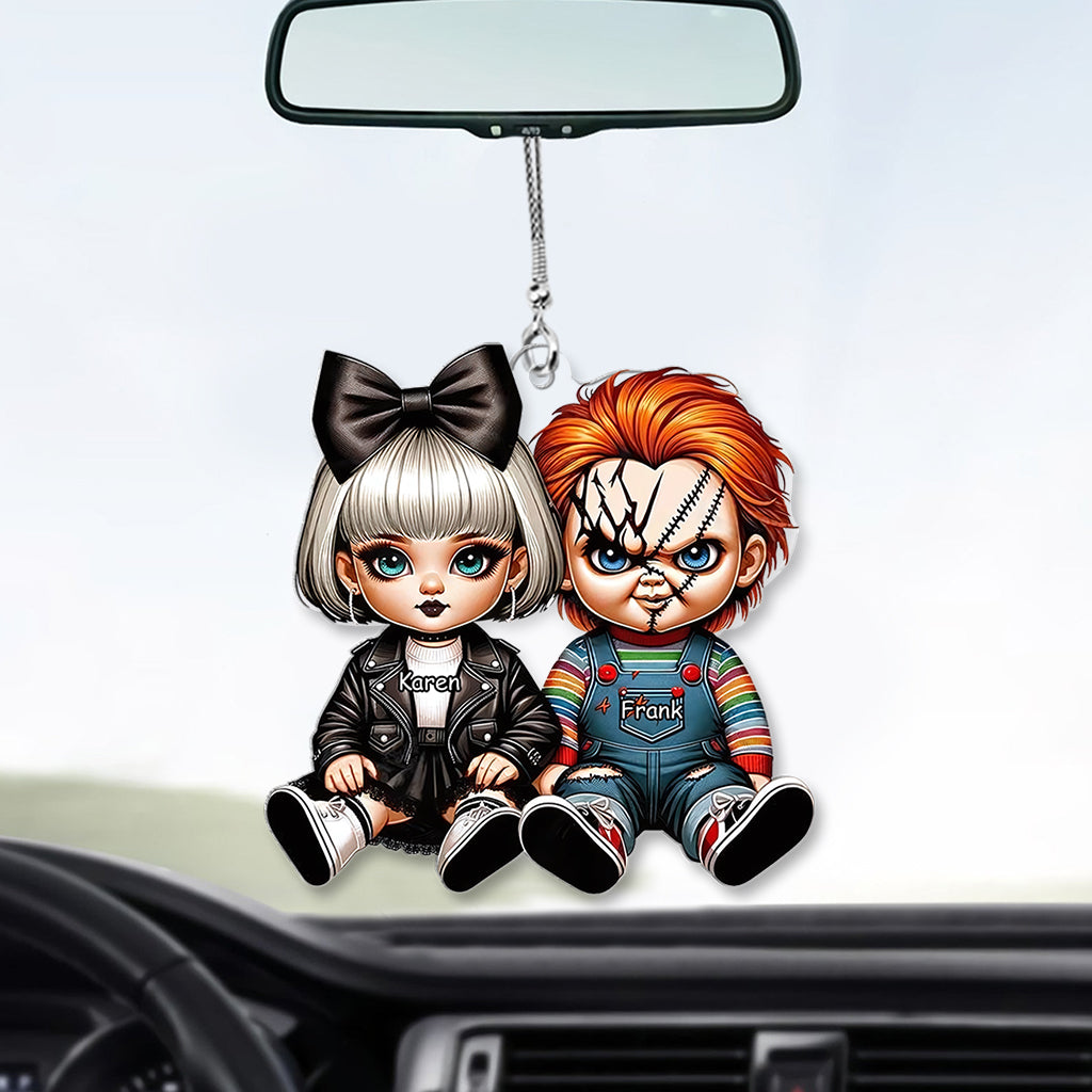 Horror Couple - Personalized Transparent Car Ornament