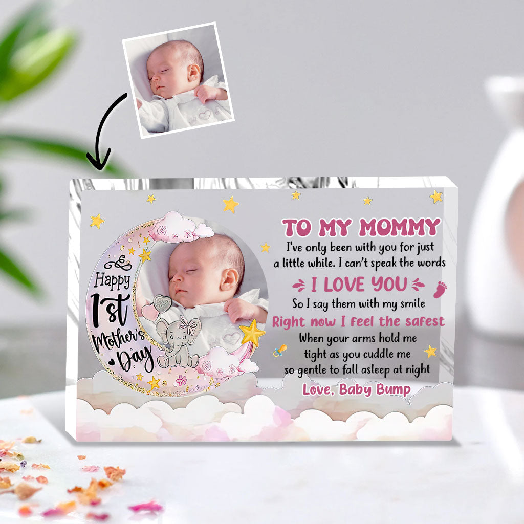 Happy 1st Mother's Day - Personalized Mother Custom Shaped Acrylic Plaque