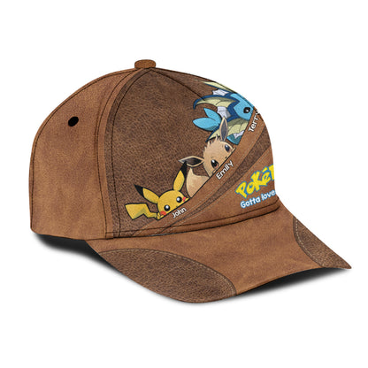 Pokedad Pokemom Gotta Love 'em All - Personalized Monster Trainer Classic Cap