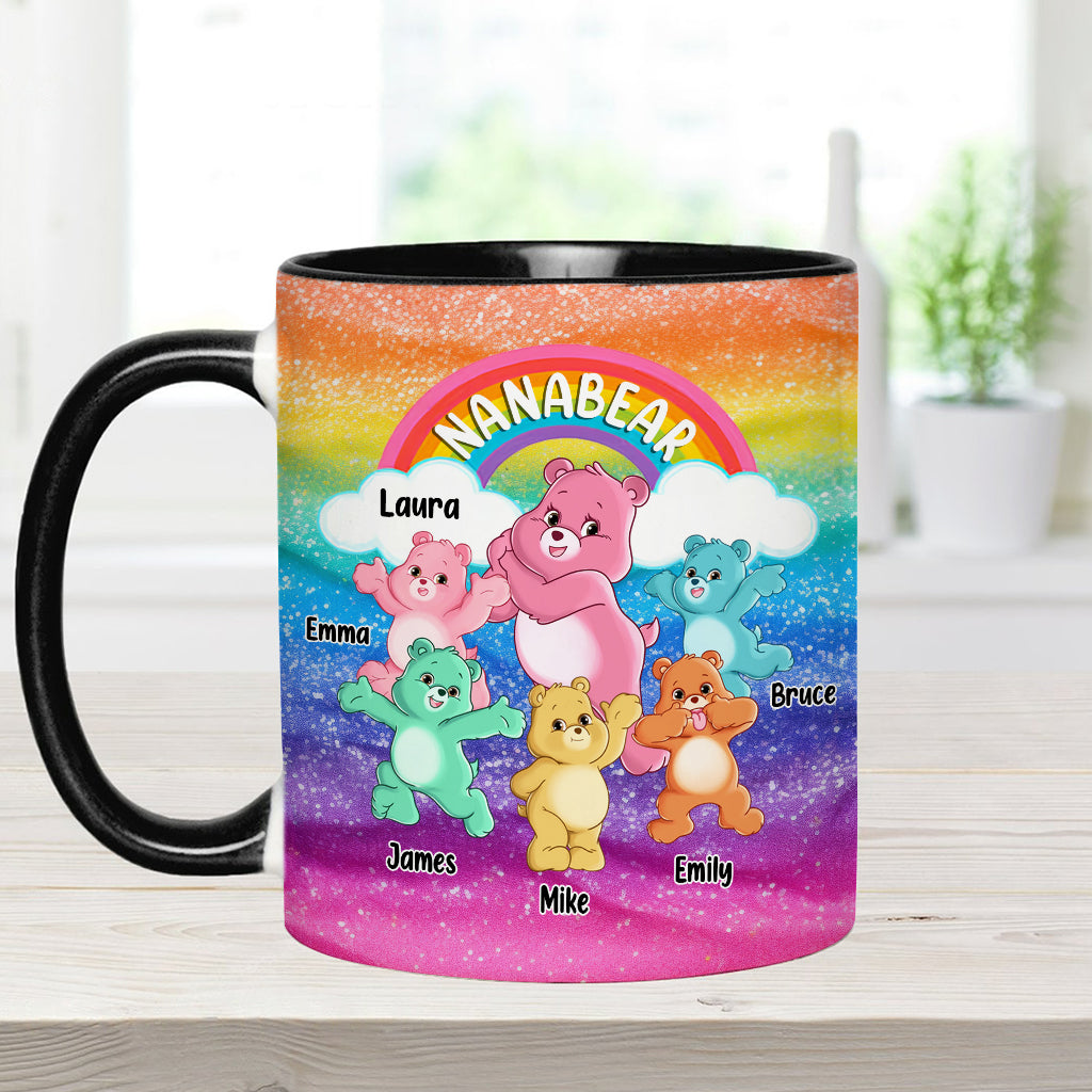 Grandmabear/Nanabear/Mamabear - Personalized Grandma Accent Mug