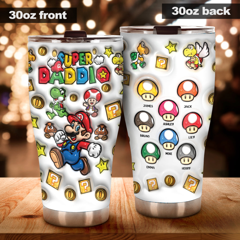 Super Daddio - Personalized Super Plumber Tumbler