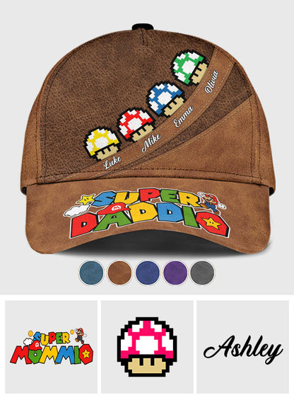 Super Daddio Baby Mushroom - Personalized Super Plumber Classic Cap