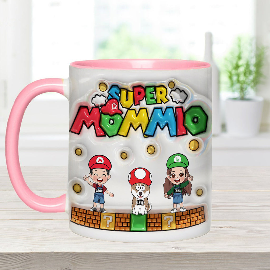 Super Mommy/ Daddy - Personalized Super Plumber Accent Mug