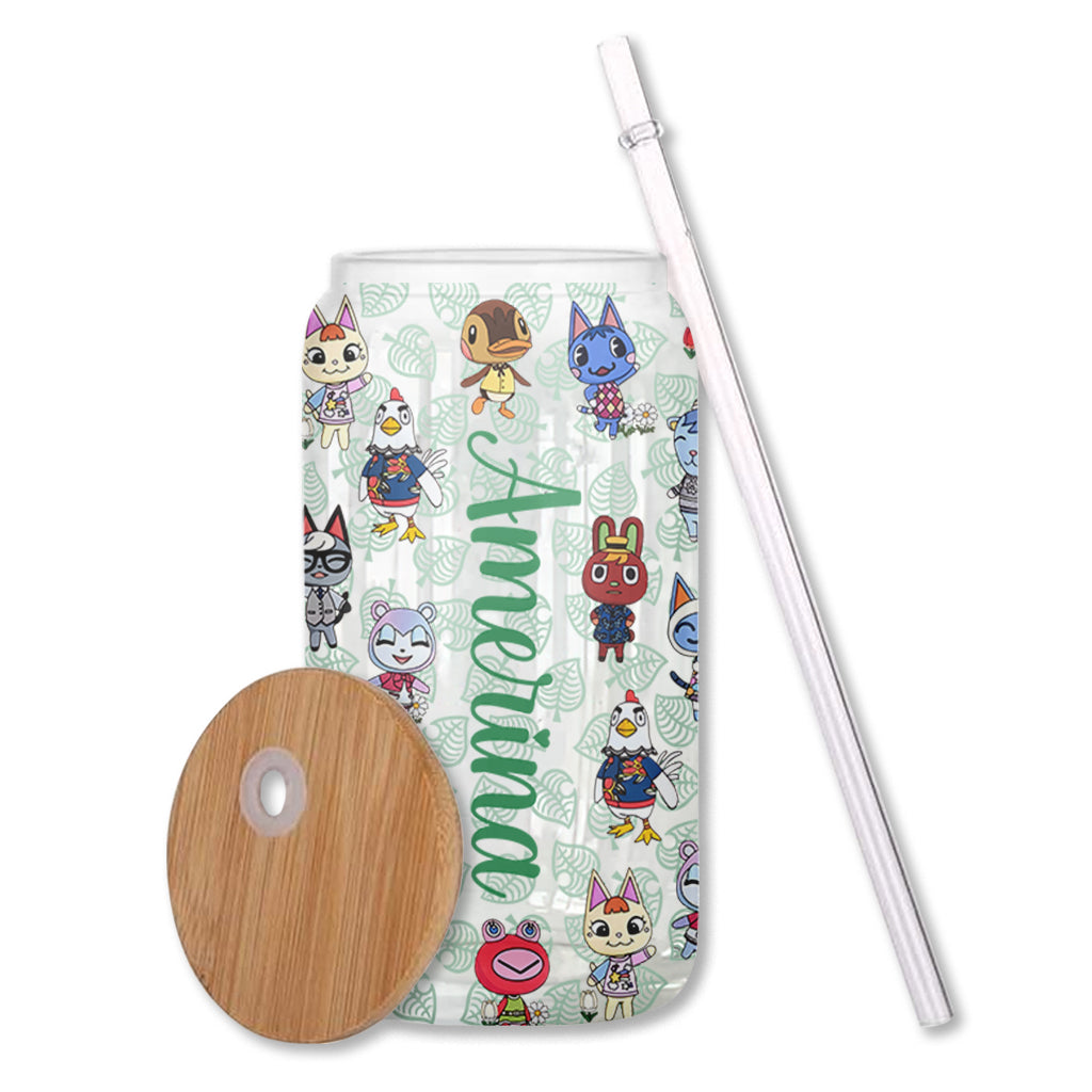 Island Critters Villagers Pick Me Up - Personalized Animal Farm Can Glass