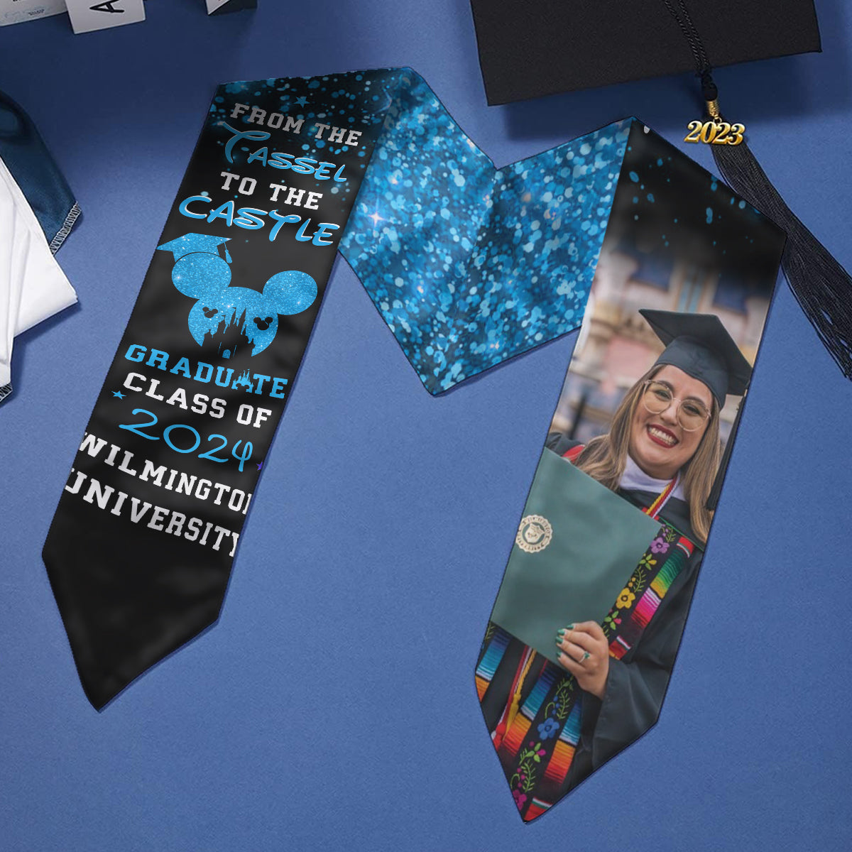 From The Tassel To The Castle - Personalized Graduation Graduation Stole