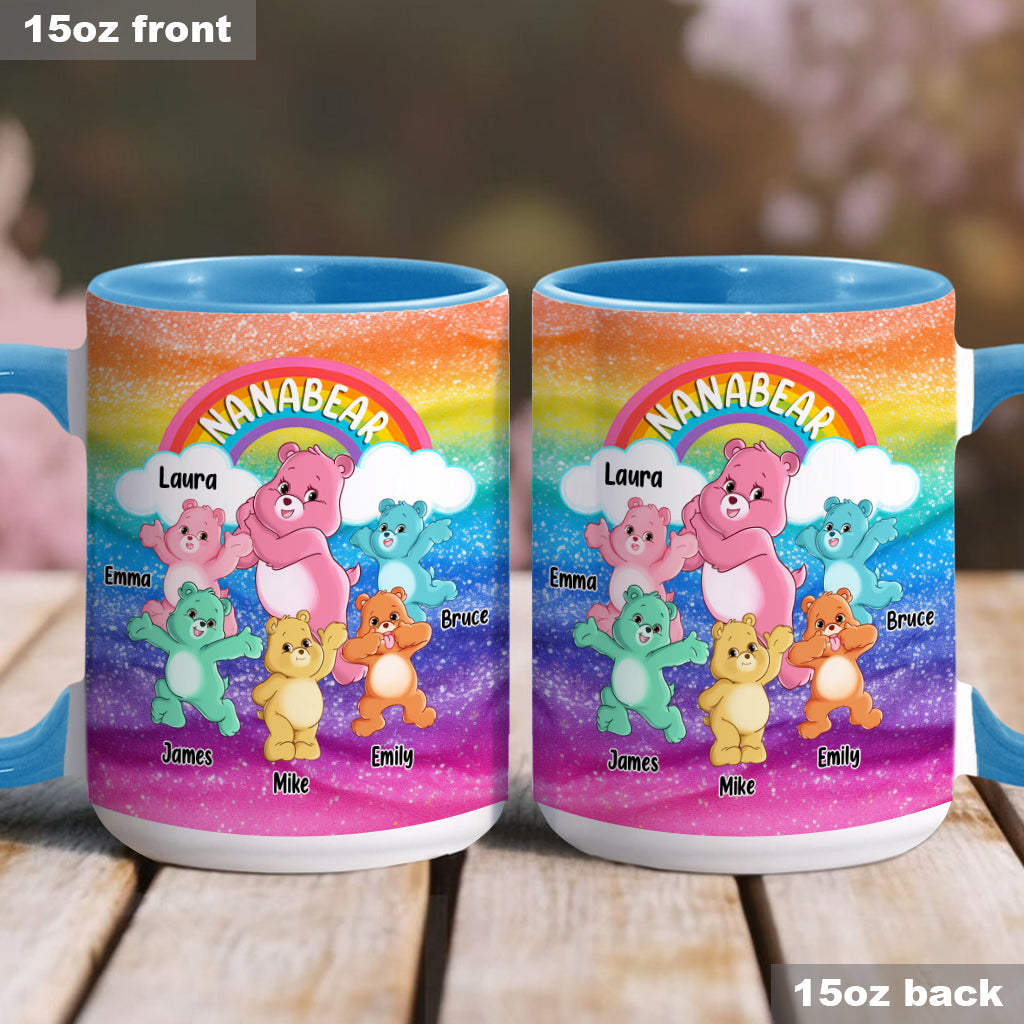 Grandmabear/Nanabear/Mamabear - Personalized Grandma Accent Mug